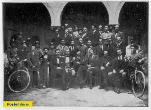 1914, Tripoli. Personale dell'ufficio telegrafico, CC BY-SA