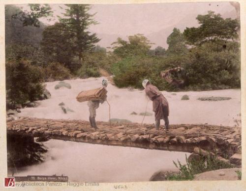 Beato , Felice, Daiya river : Nikko, post 1880, fotografia bianco e nero : albumina ritoccata a colori all'anilina ; 240x190 mm, CC BY-NC-ND