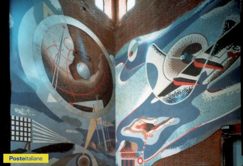 1995, La Spezia. Palazzo delle Poste, Mosaici della torre dell’orologio, CC BY-NC-ND