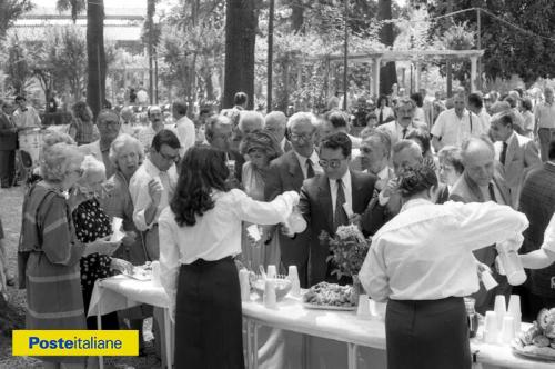 1986, Roma. Momento conviviale durante la Festa dell’Amministrazione P.T. alla Casina Sportiva del Dopolavoro, CC BY-NC-ND