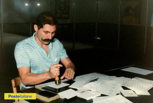 1987, Roma. Gara professionale di bollatura per la Festa dell’Amministrazione P.T., CC BY-NC-ND