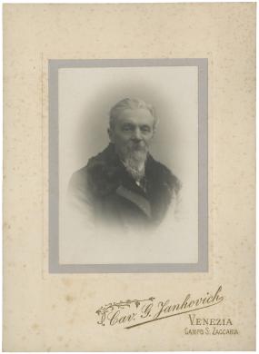 Giovanni Jankovich, Ritratto dell'ing. Pietro Saccardo (000169; mm 142x100 / 258x184), ante 1903, stampa alla gelatina, CC BY-NC-ND