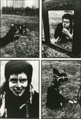 Paola Mattioli, s.t. (serie "La donna e lo specchio"), 1977, gelatina bromuro d'argento su carta, CC BY-NC-ND