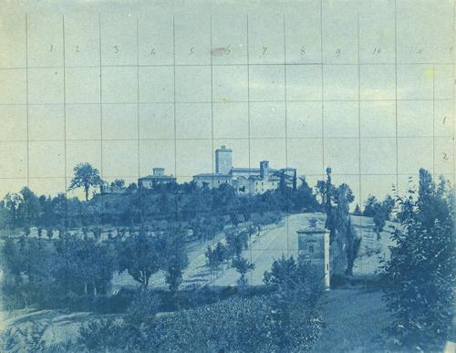 Alessandro Cassarini, Sassuolo (MO), Castello di Montegibbio, 1892-1895, cianotipia, CC BY-SA
