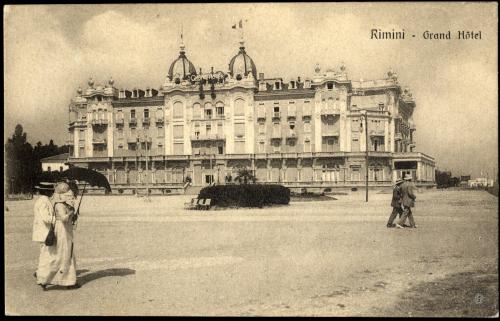 Anonimo, Rimini, Grand Hotel, 1917 circa, cartolina (collotipia), CC BY-SA