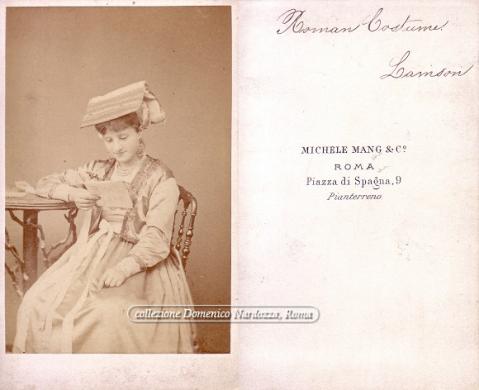 Michele Mang, La Priora costume di Nettuno, 1865 circa, Positivo all'albumina, CC BY-SA