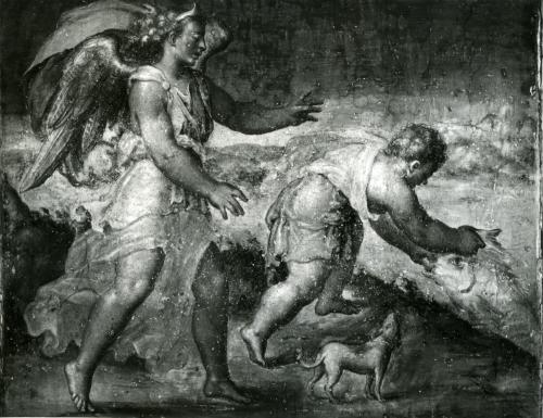 Ferrara, Casa Romei: Filippi S. (d.Bastianino), Tobiolo e l'angelo, CC BY-NC-ND