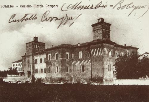 Castello Campori, Soliera, Cartolina, CC BY-SA
