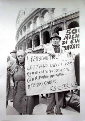 Manifestazione unitaria dei pensionati a Roma, 01/06/1981, CC BY-SA