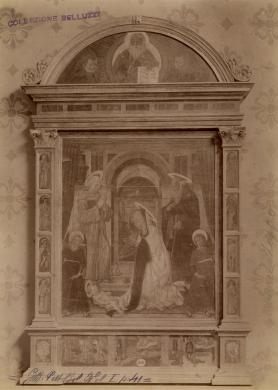 Anonimo, Marco Zoppo, Adorazione del Bambino tra S. Bernardino da Siena e S. Antonio Abate, Albumina/carta, CC BY-NC-ND