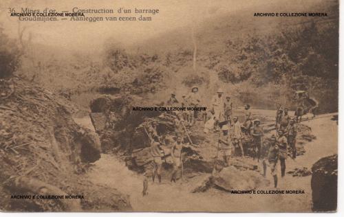 Congo Belga miniere d'oro, intero postale su RPPC, 1929, ante 1929, CC BY-NC-ND