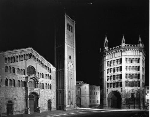 Carlo Bavagnoli, Parma, Piazza Duomo, 1959 circa, gelatina bromuro d'argento/pellicola piana negativa (acetato), CC BY-NC-ND