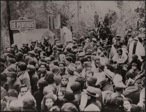 Guerra civile spagnola. Passaggio a Le Perthus, sui Pirenei, 1939, CC BY-SA