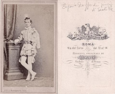 F.lli D'Alessandri Roma, Eugenio Ruffo della Scaletta in costume al Ballo di Palazzo Borghese Carnevale 1866 Roma, 1866, Positivo all'albumina formato carte de visite, CC BY-SA