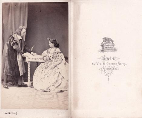 Stefano Lais, Luigi Manzotti e Domenica Perotti, Positivo all'albumina formato carte de visite, CC BY-SA