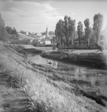 Nascimben, Aldo, Paesaggio fluviale, anni '30-'40 - Fondo Aldo Nascimben -, gelatina al bromuro d'argento/ pellicola, CC BY-SA