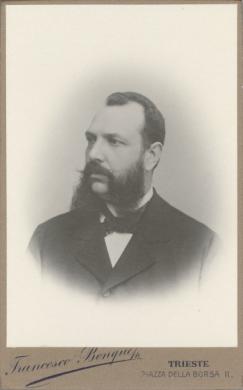 Benque, Francesco, Silvestro Pepeu, commerciante di legnami, ante 1904, gelatina ai sali d'argento su carta, CC BY-SA