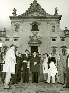 Visita del Presidente del Consiglio Giovanni Spadolini alla Certosa di Calci, 1975, CC BY-SA