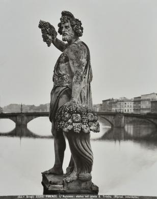 Brogi, Caccini, Autunno, ponte Santa Trinita, gelatina ai sali d'argento, CC BY-NC-ND