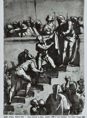 Alinari, Luca Cambiaso, Ecce homo, Gabinetto disegni e stampe Uffizi, gelatina ai sali d'argento, CC BY-NC-ND