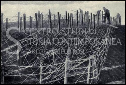 Anonimo, Reticolati sul Fronte Orientale presso Lodz, Fotografia, CC BY-SA