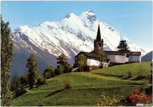 Autore non identificato, Chiesa parrocchiale a Saint-Nicolas, 1965 circa, Cartolina postale, CC BY-NC-SA