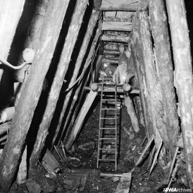 Ottavio Pane, Lavori di costruzione del tunnel del Gran San Bernardo, 1958, Negativo gelatina-bromuro su pellicola, CC BY-NC-SA