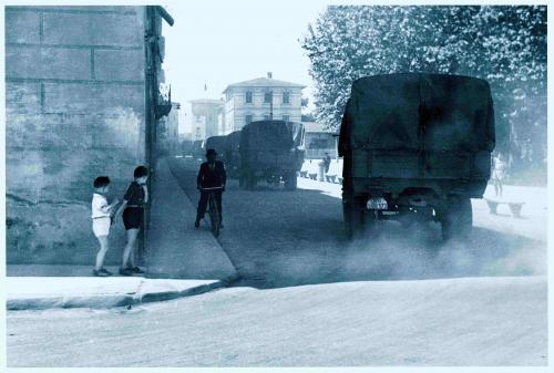 David Bastianoni, Ritirata tedesca, 1944, bianco e nero, CC BY-NC-ND