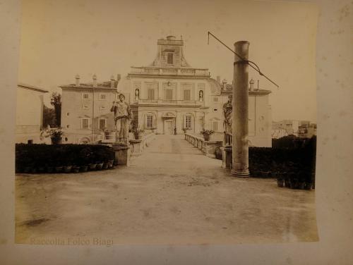 Ignazio Boncompagni Ludovisi, Villa Ludovisia, ingresso, albumina, CC BY-SA