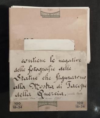 Scatola per negativi in vetro - mostra Sculture d'arte senese del XV secolo (1938), CC BY-NC-ND